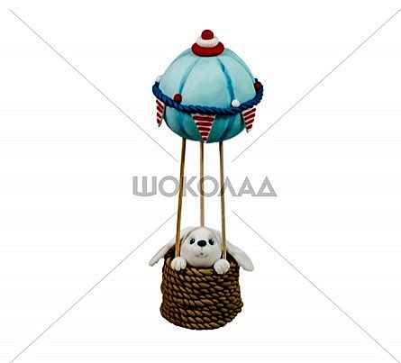 торт Зайчик на воздушном шаре