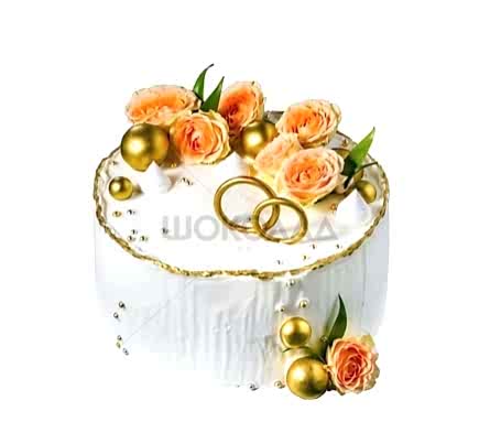 торт Свадебные цветы