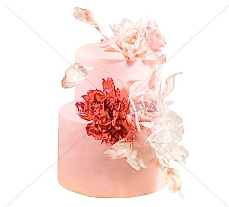 торт Цветочный этюд