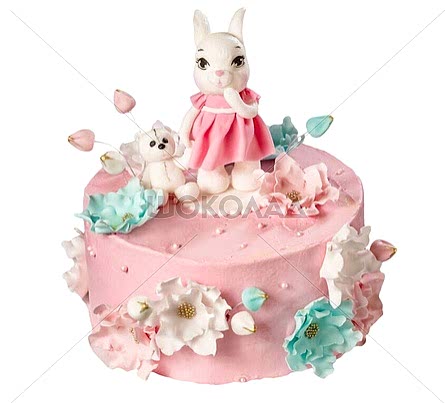 торт Цветочная зайка
