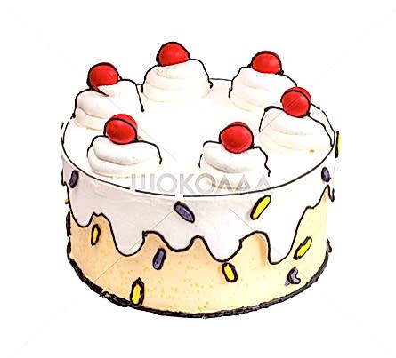 торт Нарисованный торт