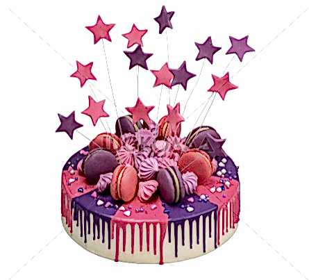 торт Розовый фейерверк