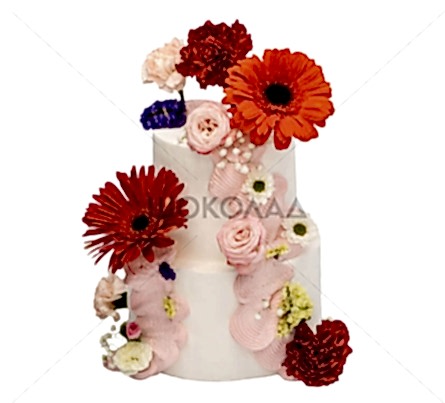 торт Живые цветы
