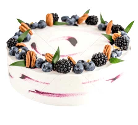 торт Черничный кейк с лавандовым кремом
