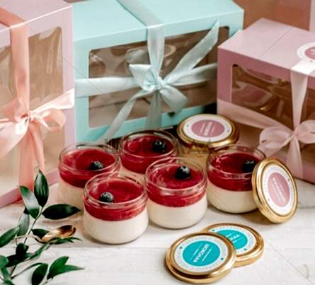 торт Панакота с малиной