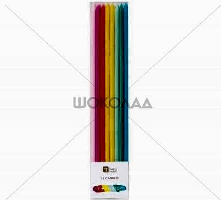 торт Свечи для торта "Радуга"
