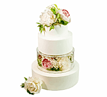 торт Пионы и розы