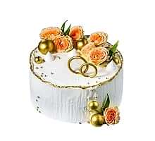 торт Свадебные цветы