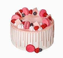 торт Малинка на розовом облакеначинка на выбор