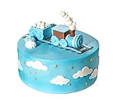 Торт Голубой паровозик