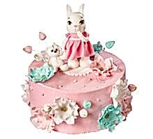 торт Цветочная зайка