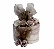 торт Воланы и цветы