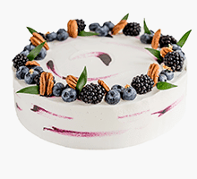 торт Черничный кейк с лавандовым кремом1,8 кг