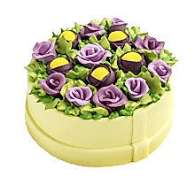 торт Лиловая корзина цветов