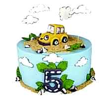 торт Машинка в облаках