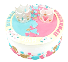 торт Сладкая парочка(торт на определение пола)